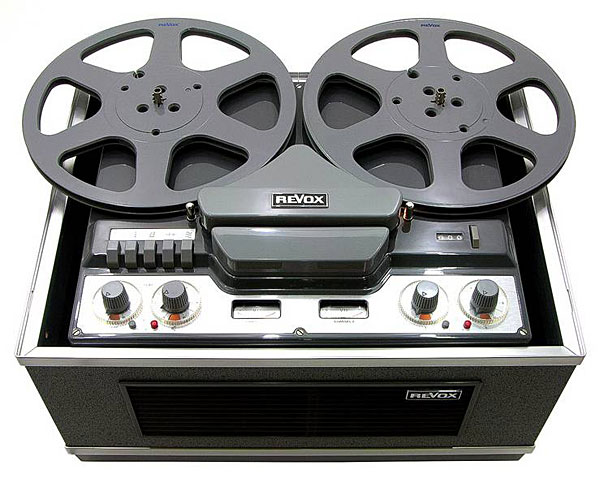A Revox B77 MKII Reel to Reel player with power lead
