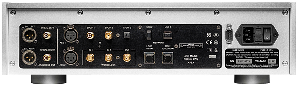 dCS Rossini DAC - Panneau arri?re